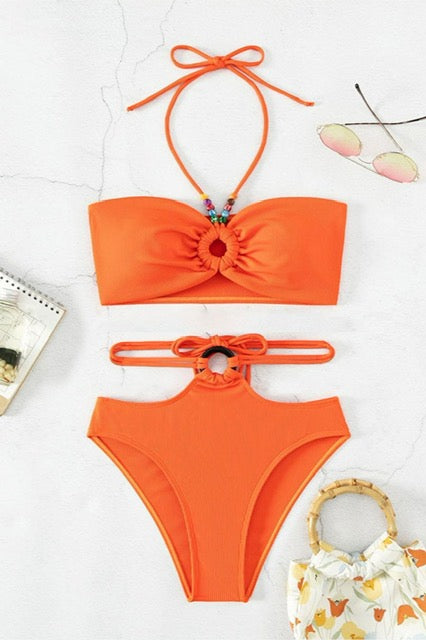 "Mai- Tai" High- Waist Set
